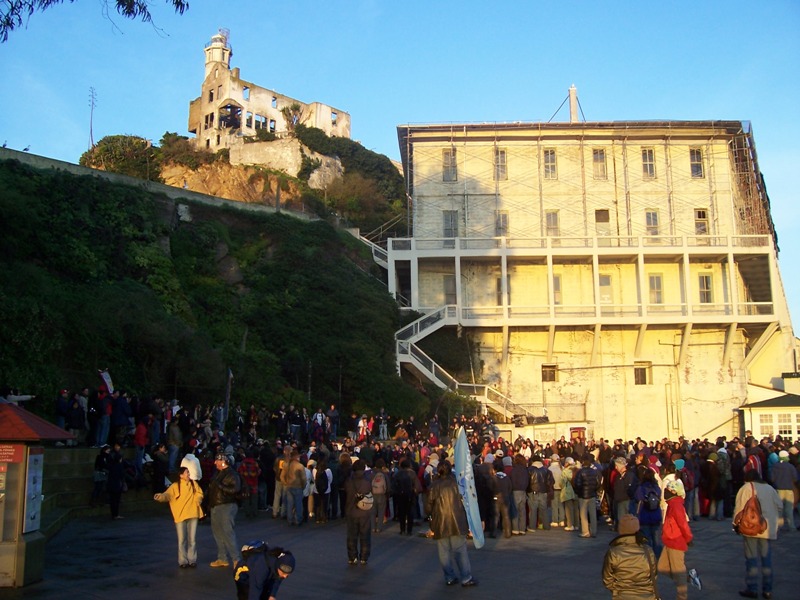 Indianie na Alcatraz, luty 2008, foto. Marek Nowocie�