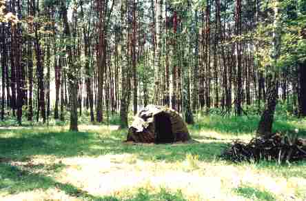sza�as potu na kempingu w Go�uchowie, foto Co. Bluewind 2001