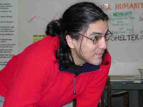 Sherman Alexie, znany india�ski pisarz i re�yser, Photo Larry Eskes